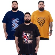 JUMBO MEN'S T-SHIRTS [PACK OF 3 PCS] JUMBO MEN'S T-SHIRTS SHORT-SLEEVEDWanita SIZE 2XL 3XL 4XL 5XL