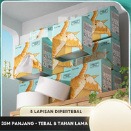 [6 Packs]Botare Hanging Jumbo Toilet Paper Roll - Center Pull Design, Bulk Household Bath Tissue