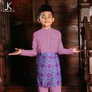 Instant Samping Raya Kids "Ukiran" Purple - SAMPIN RAYA SAMPIN BAJU MELAYU SAMPIN KANAK2 SAMPING BUD