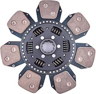 IEQFUE 14" Transmission Disc 7 Pad w/ 1-3/4" 10 Spline Hub F82983565N Compatible with Ford 5610S 661