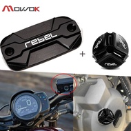 สำหรับ HONDA REBEL 1100 500 300 CMX 1100 300 500 รถจักรยานยนต์ CNC น้ำมันเบรคหน้าฝาอ่างเก็บน้ำน้ำมันเครื่องยนต์อุปกรณ์เสริมปลั๊ก