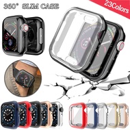 Watch Cover case For Apple Watch series 6 5 4 3 2 1 case 42mm 38m 40mm 44mm Slim TPU case Screen Protector for iWatch 6 5 4 44mm