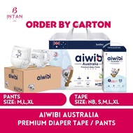 [Carton] Aiwibi- Premium Natural Tape / Pants - NB/S/M/L/XL Pampers