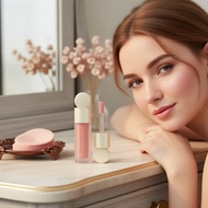 Lakerain - ,  Lakerain Velvet Liquid Blush - Pakai Tahan Lama, Berkilau Hidrasi untuk Bibir & Pipi