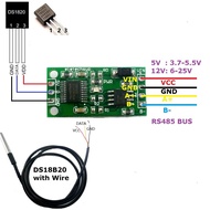 Modbus RTU DS18B20 RS485 RS232 TTL COM UART Temperature Control Sensor