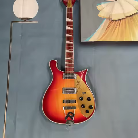 12-string electric guitar, rosewood fingerboard replica triangular inlay guitars, 21-fret beginner e