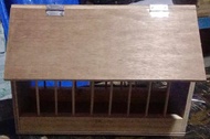 pigeon automatic feeder(11inch H/15 inch W/10inch L)palochina wood 1/2 plywood(martial)