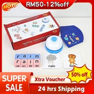 Ejaan Perkataan Seronok Blok Bangunan Tadika Pendidikan Awal Teka-teki Pencerahan Pembelajaran Bahas