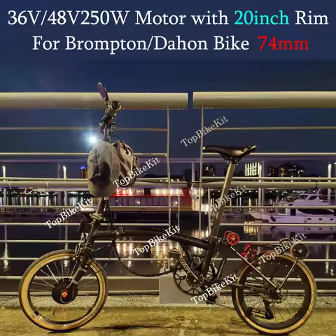 Suitable for 20inch 406 Dahon P8/P18 Folding bike /Cranston Folding Bike Motor 74mm TBK-74AD 36V/48V