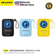 【3C Certified】Awei P23K 10000mAh Powerbank 22.5W Fast Charging Power Bank Mini Pawer Bank Awei Power
