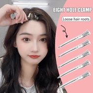 Silver Metal Single Prong Curl Duckbill Clip / Lady Hairstyle Holder Fluffy Hair Root Position Barre