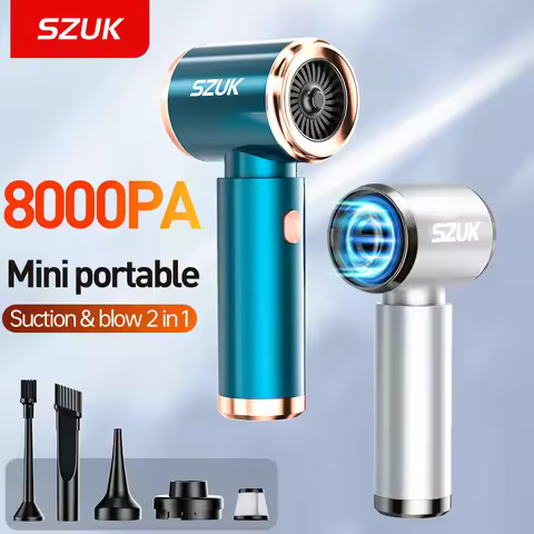 SZUK Portable Car Vacuum Cleaner Wireless Cleaner 8000PA Handheld Mini Vacuum Cleaner Cordless Stron