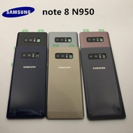 Samsung Galaxy Note 8 N950 SM-N950F แบตเตอรี่ปกหลังประตูที่อยู่อาศัยหูกล้องเลนส์แก้วกรอบอะไหล่ซ่อมเปลี่ยน + เครื่องมือ