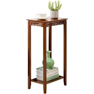 【SG local send】Chinese Style Side Table Carved Solid Wood Coffee Table Living Room Simple Multifunct