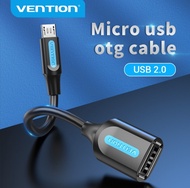 Vention Micro USB 2.0 OTG Cable Micro-B Male to USB 2.0-Female Connector OTG Adapter Cable 480Mbps f