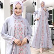 Kaptan Gemini Jumbo Baju Gamis Wanita Muslim Terbaru 2022 Model Polos