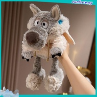 Charming Gray Wolf Plushie Perfect Sleep Companion Buddy And Cuddle