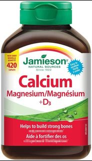(加拿大直送) Jamieson Calcium Magnesium with Vitamin D3 鈣鎂維他命D3  420粒  (超大加量裝)