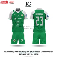 Jersey Futsal & Football Liga Indonesia PSS SLEMAN Full Printing Gratis Custom Nameset