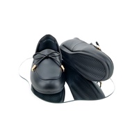 ST.JAMES รองเท้าหนังแท้/รองเท้าส้นเตี้ย รุ่น LISBON สี BLACK | รองเท้า ผู้หญิง