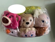 (全7隻) 全新 有吊牌 Disney 迪士尼 正版 tsum tsum 三眼仔 三粒豆 勞蘇 Elsa Anna 小白 Duffy ShellieMay
