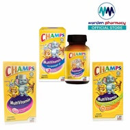 Duopharma CHAMPS Multivitamin Chewable Tablets MV Strawberry / MV Plus Folic Acid & Lysine / MV Plus