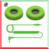Pioneer DJ HDJ-CUE1 Replacement Ear Pads & Coiled Cable HC-CP08-G (Green) Headphone Accessories