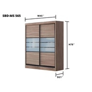 MIXBOX-MATE PRO PLUS- 4 x 6.5 FT Sliding Door Wardrobe/Already Install/Storage Organization/Almari B