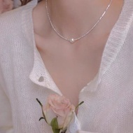 最高品質花珠 AKOYA 阿古屋珍珠與卡倫銀飾項鍊 附延長鍊