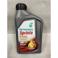 PETRONAS Sprinto F700 EXCELLENT DEFENCE &amp; PERFORMANCE 4T 15W-50 SEMI-SYNTHETIC