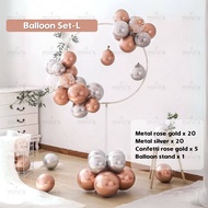 MINIIS Balloon Stand Kit 1.7M Circle Round Star Love Heart Hoop Balloon Ballon Belon Stand Holder Fo