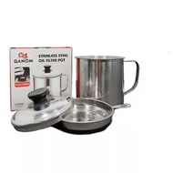 Stainless Steel Glass Oil Filter / Oil Filter Mug