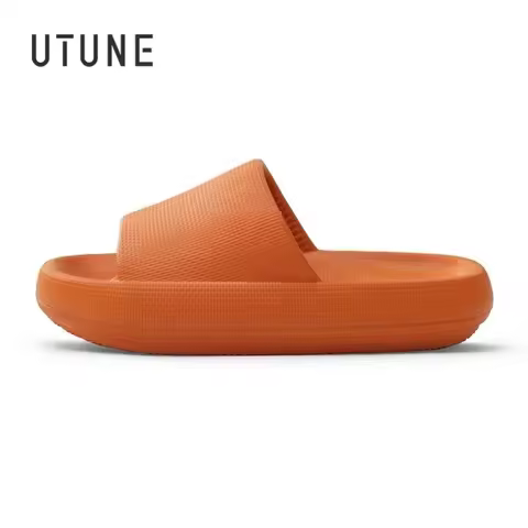 UTUNE EVA slippers For Women Thick Bottom platform shoes Bathroom Anti-slip waterproof Sandals Man I