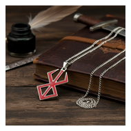 Men's Berserk Anime Pendant Necklace – Alloy Chain Jewelry Gift for Holiday and Cosplay