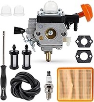 BlueStars FS 91 R Trimmer Carburetor Kit - Compatible with STIHL FS91R FS91 FC91 FS111 FC111 KM91R K