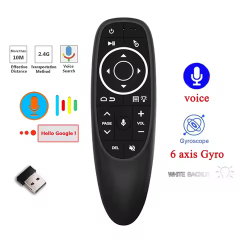 G10 G10S Voice Remote Control 2.4G Wireless Air Mouse Gyroscope IR Learning For Android TV Box H96 M