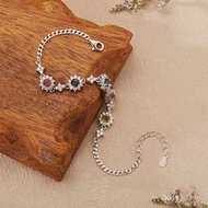 High-End Feeling Hot-Selling Flower Natural Female Live Tourmaline Gem Bracelet Bracelet Wholesale S
