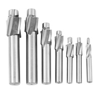 7Pcs M3-M12 Counterbore Milling Cutter High Speed Steel Pilot Slotting Tool End Mill Slot Drill Bit 