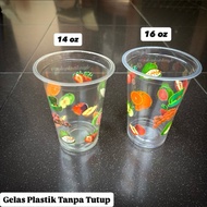 [50 pcs] Plastic Fruit Cup Without Lid 9oz cup 12oz cup 14oz cup 16oz cup