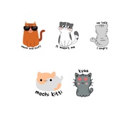 Cat Meme Sticker / Cute Cat Sticker / Sticker Kucing Notebook / Custom Journal Sticker / Cat Sticker