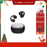 Amgras Spacebuds Ⅱ Pro Bone Conduction Earbuds Earphone Bluetooth Gaming Mode LED Display Sport Pano
