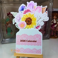 2025 Floral Desk Calendar | Flower Desk Calendar | Bouquet Desk Calendar