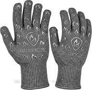 Grill Armor Extreme Heat Resistant Oven Gloves - EN407 Certified 932F - Cooking Gloves for BBQ, Gril