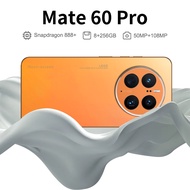 Global Version Mate60 pro Max โทรศัพท์มือถือ Android 13.0 7.3 "Waterdrop หน้าจอ HD (Ram 8GB + Rom 256GB) โทรศัพท์มือถือสมาร์ทโฟน 7000mAh 4G โทรศัพท์มือถือ หน้าจอ 7.3" แบตฯอkuergasy