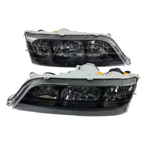 Headlight for Toyota Mark II GX100 JZX100 Head Lamp 1996‑2000 Black Crystal Lens, 3‑Reflector Bowl 2