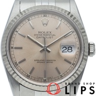 นาฬิกาข้อมือผู้ชาย Rolex Datejust รุ่น 16234(W) K18WG/SS สีเงินขัดเงา ปี 1995 สภาพดีเยี่ยม [มือสอง]