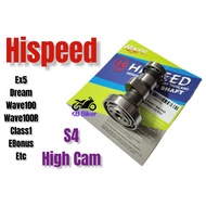 Hi Speed hispeed s4 Camshaft Cam Shaft Racing Ex5 Dream Wave100 Class1 Sym Ebonus Wave100R Kriss100