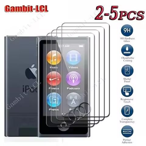 9H HD Original Tempered Glass For Apple iPod Nano 7 8 8G Nano7 Nano8 Nano8G MP3 iPodNano7 Screen Pro