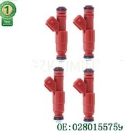 set 4X TOP  one Red 30 lbs/hr FUEL INJECTORS 94 54 556- 9454556 0280155759 0280 155 759 for V-W G40 