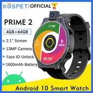 KOSPET PRIME 2 4G Smart Watch Men 4GB 64GB 13MP Camera 1600mAh 2.1